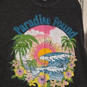 No Boundaries Paradise Found Graphic Tee - Black